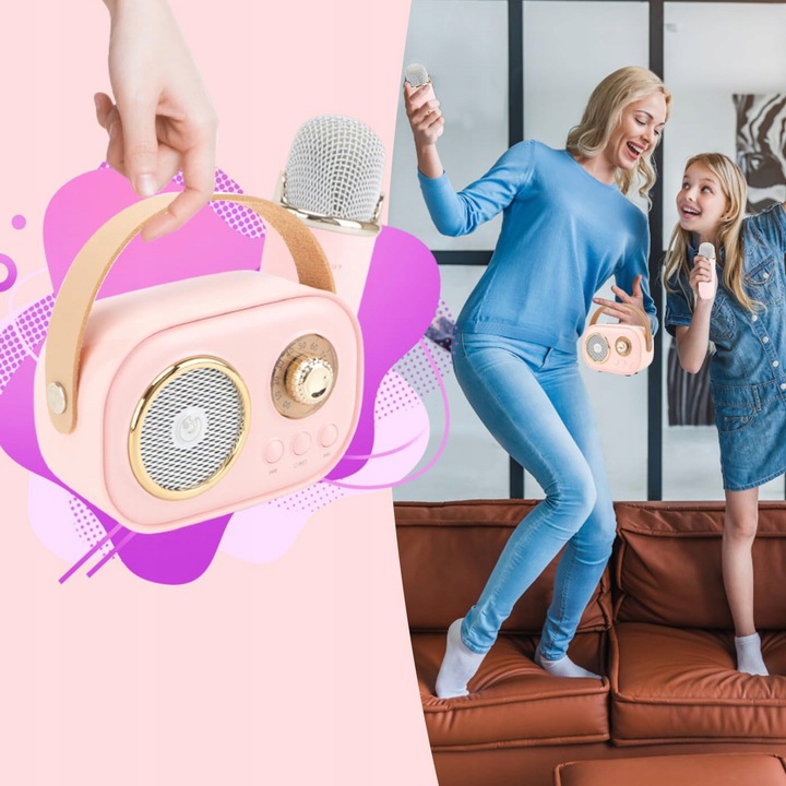 MIKROFON BEZPRZEWODOWY KARAOKE GŁOŚNIK BLUETOOTH C20 PLUS + 2 MIKROFON