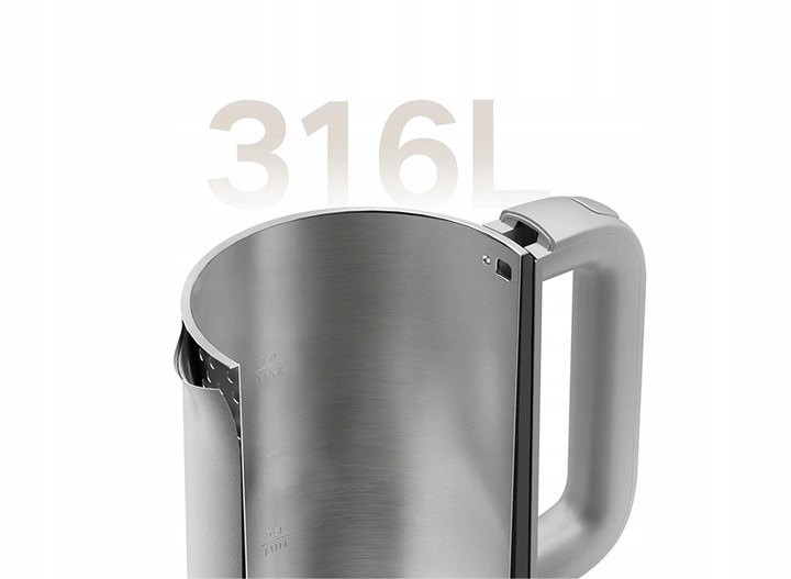 Czajnik elektryczny Xiaomi Double Wall 1800 W 1,7 l srebrny