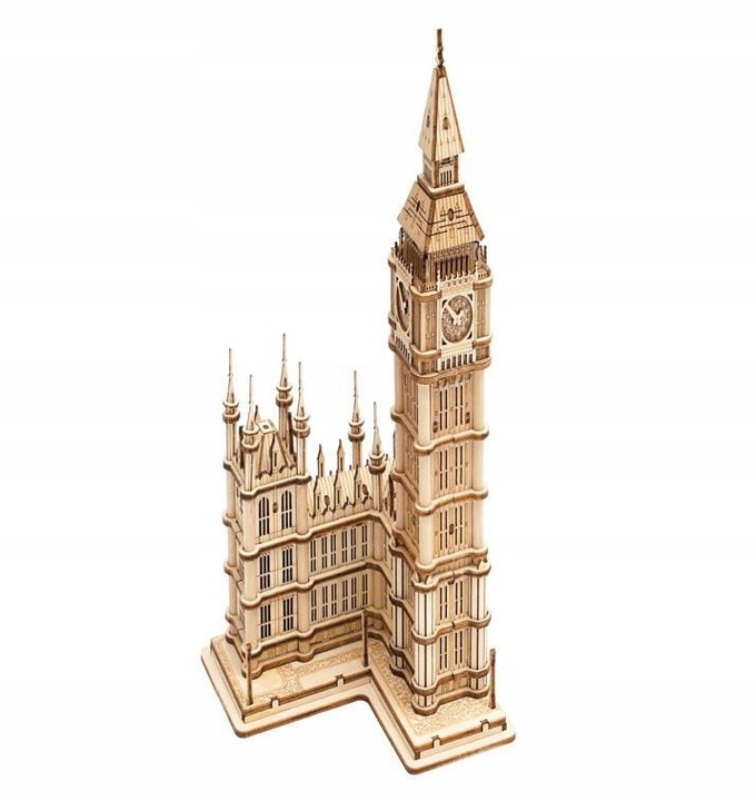 BIG BEN drewniane Puzzle 3D model składany 220el