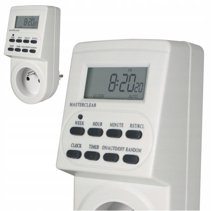 Programator Czasowy Elektroniczny Wyświetlacz 230V/16A Certyfikat CE