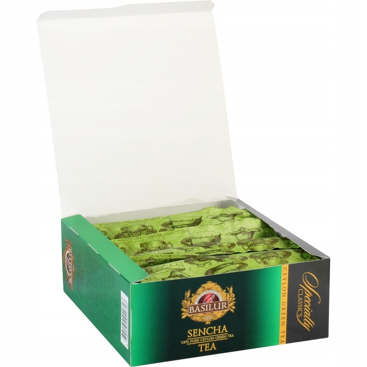 Herbata zielona Basilur Sencha Green - 100 Saszetek