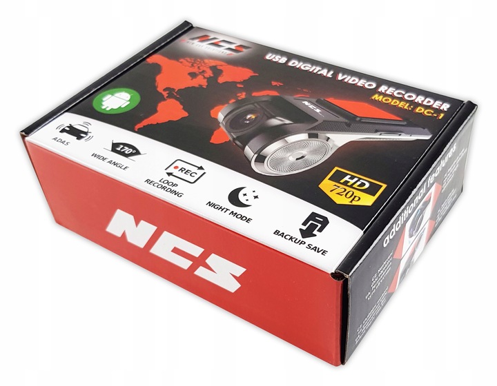 REJESTRATOR JAZDY KAMERA ANDROID DVR HD WIDEO ADAS