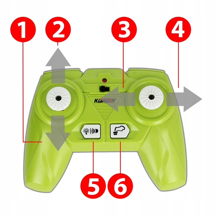 Kombajn Zdalnie Sterowany Pilot R/C Traktor Generator DYMU Światła Dźwięk