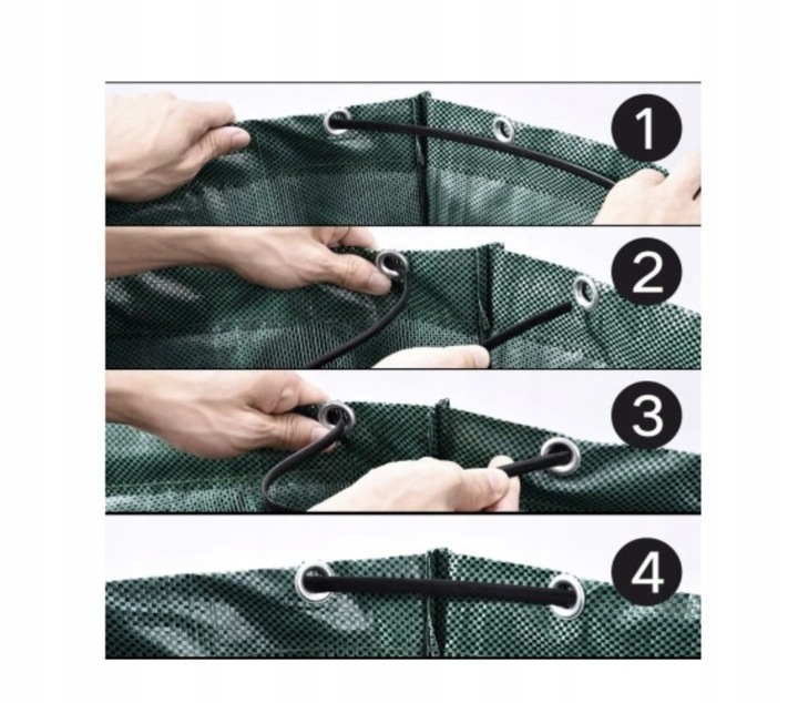 3x Worek na liście trawę Kosz Ogrodowy torba Pojemnik na Odpady 272l MOCNY