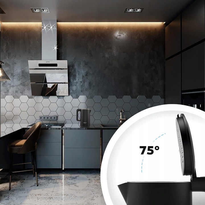 Czajnik elektryczny Balter WK-4-BL 2200 W 1,7 L czarny