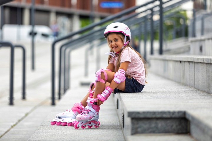 Rolko-Wrotki 3w1 Regulowane RAVEN Princess 26-29 Kauczuk