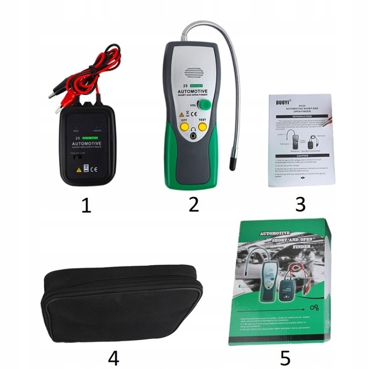 TESTER MIERNIK CIĄGŁOŚCI PRZEWODÓW KABLI PRZEWODÓW DUOYI DY25