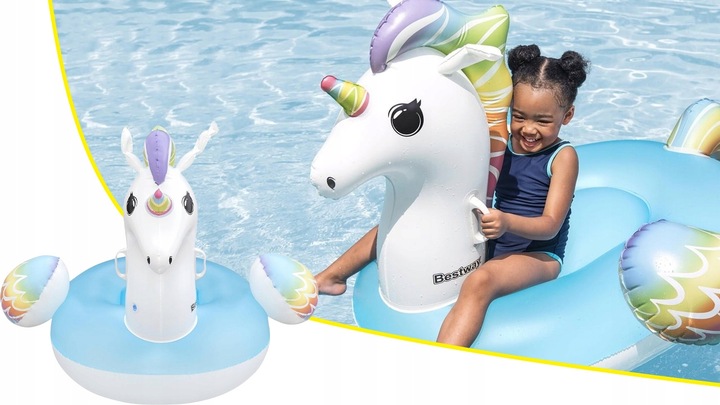 MATERAC DMUCHANY JEDNOROŻEC DO PŁYWANIA WODY DLA DZIECI PŁYWAK 155x119 CM