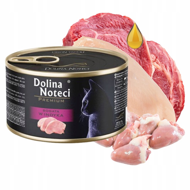 DOLINA NOTECI Premium Karma mokra dla kota Mix Smaków 20 x 185g bezzbożowa