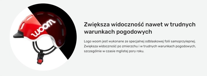 KASK ROWEROWY WOOM KIDS XS CZARNY