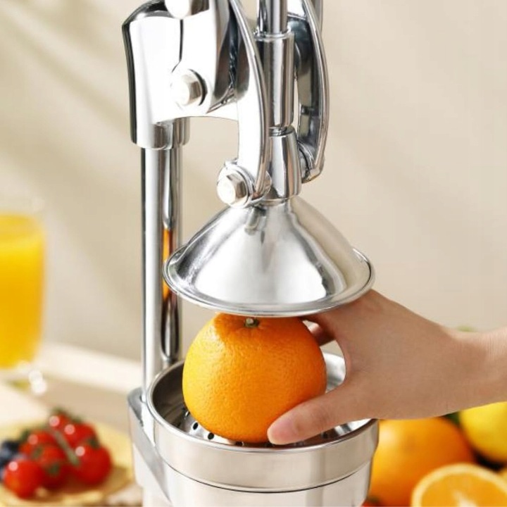 RĘCZNA WYCISKARKA DO CYTRUSÓW OWOCÓW CIĘŻKA SOLIDNA NIERDZEWNA PRASA CYTRYN