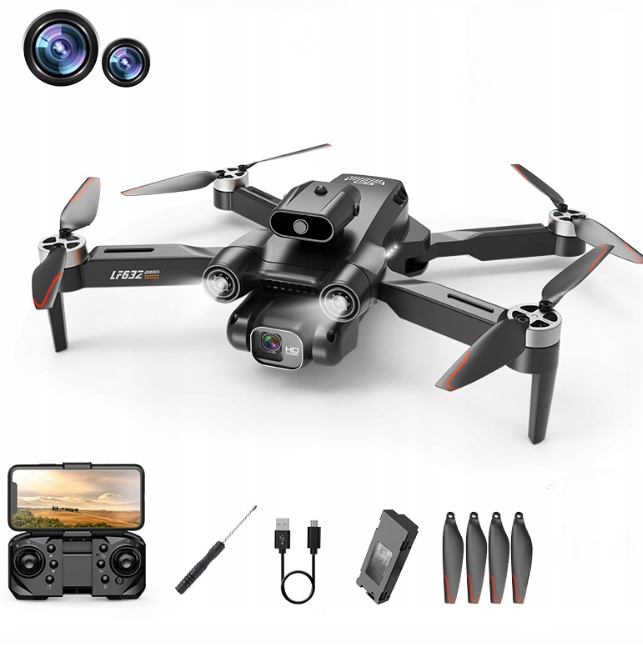 Dron Z Kamerą Profesjonalny Zdalnie Sterowany Z Unikaniem Przeszkód Walizka