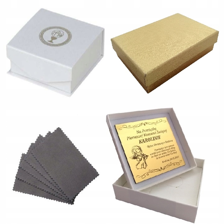 SREBRNY ŁAŃCUSZEK + KRZYŻYK JEZUS CHRYSTUS PR. 925 + GRAWER NA BIERZMOWANIE