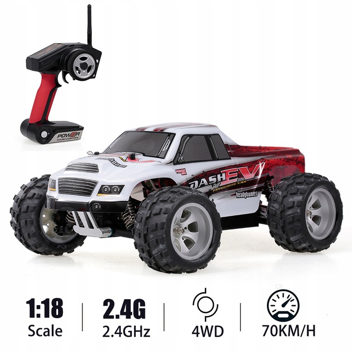 WLtoys A979-B 2.4G 1/18 RC Samochód 4WD