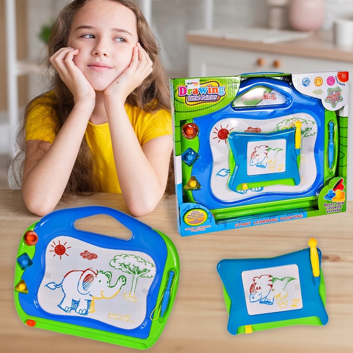 ZNIKOPIS TABLICA MAGNETYCZNA KOLOROWA DO MALOWANIA ZNIKOPIS STEMPELKI