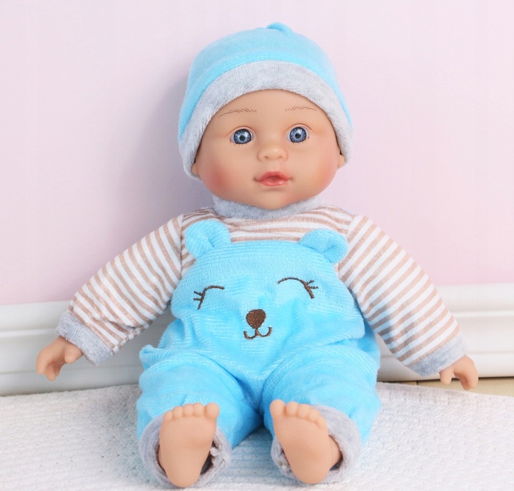 SMILY PLAY Lalka bobas jak żywa interaktywna miękka mówi śpiewa ubranko 32