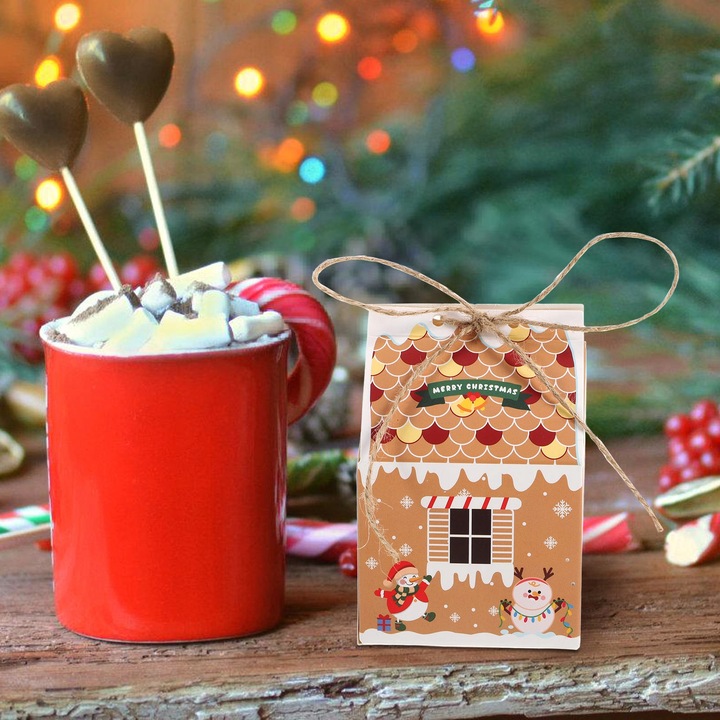 PUDEŁKA CIASTECZKO CZEKOLADA DOMEK Z PIERNIKA PREZENT MĘŻCZYZNA PAKOWANIE