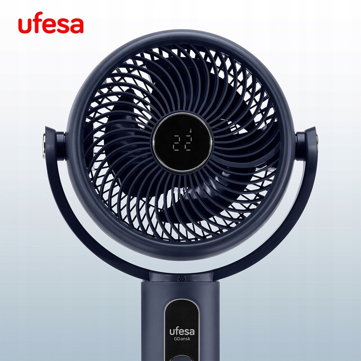 WENTYLATOR STOJĄCY UFESA CYRKULATOR OSCYLACJA 3D 3 TRYBY 50W TIMER PILOT