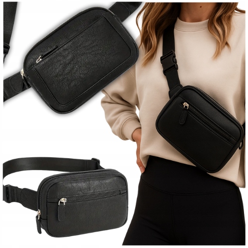 TOREBKA DAMSKA SASZETKA LISTONOSZKA NERKA NA RAMIĘ POJEMNA MIEJSKA NA LATO