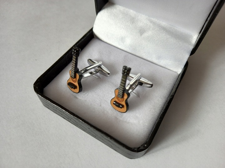 Spinki do mankietów Gitara Klasyczna dla muzyka