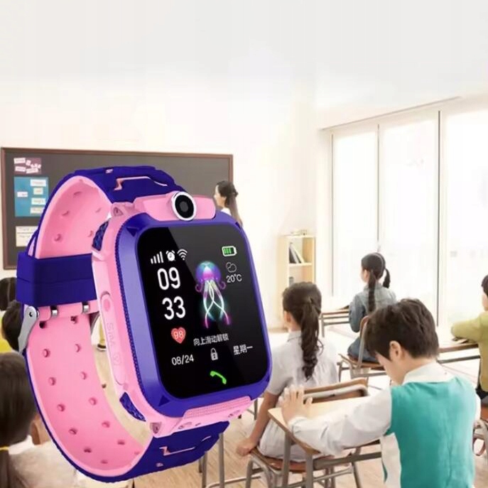 INTELIGENTNY ZEGAREK DLA DZIECI SMARTWATCH LBS TELEFON SOS IP67 DLA