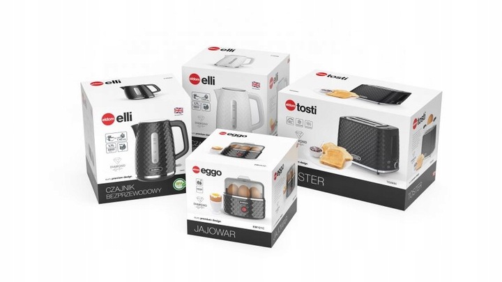 Czajnik elektryczny bezprzewodowy biały ELDOM C280B 1,7L 2200W cichy MOCNY