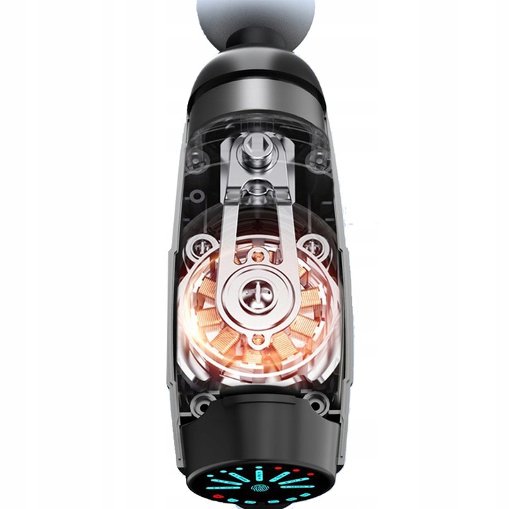 PISTOLET DO MASAŻU masażer do pleców ciała nóg karku stóp +10 KOŃCÓWEK 120W