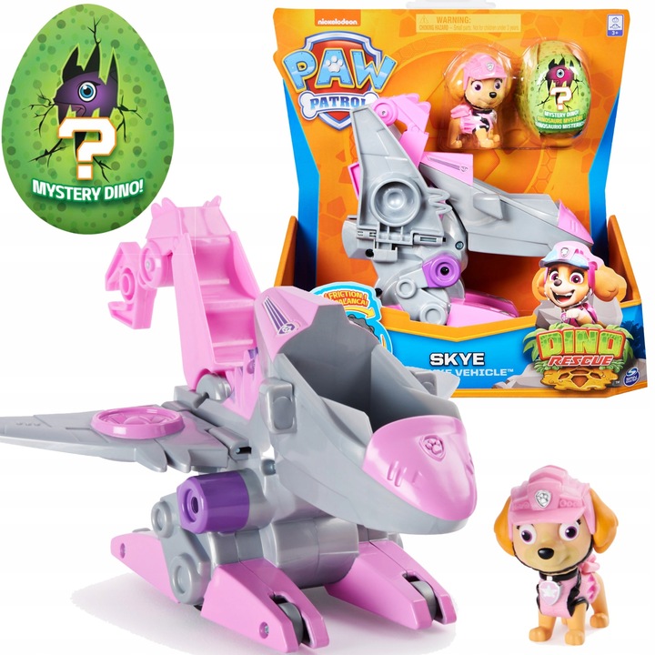 PSI PATROL HELIKOPTER SKYE DINO RESCUE POJAZD + FIGURKA