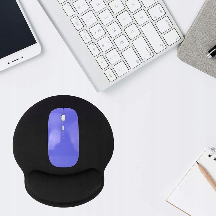 ŻELOWA PODKŁADKA POD MYSZ MYSZKĘ NADGARSTEK ERGONOMICZNA ZESTAW ŻEL MEMORY