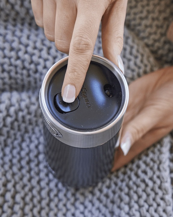 KUBEK TERMICZNY CONTIGO LUXE 360 ml na KAWĘ HERBATĘ NAPOJE CZARNY