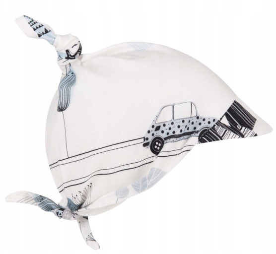 CHUSTKA BAMBUSOWA Z DASZKIEM ODDYCHAJĄCA 0M+