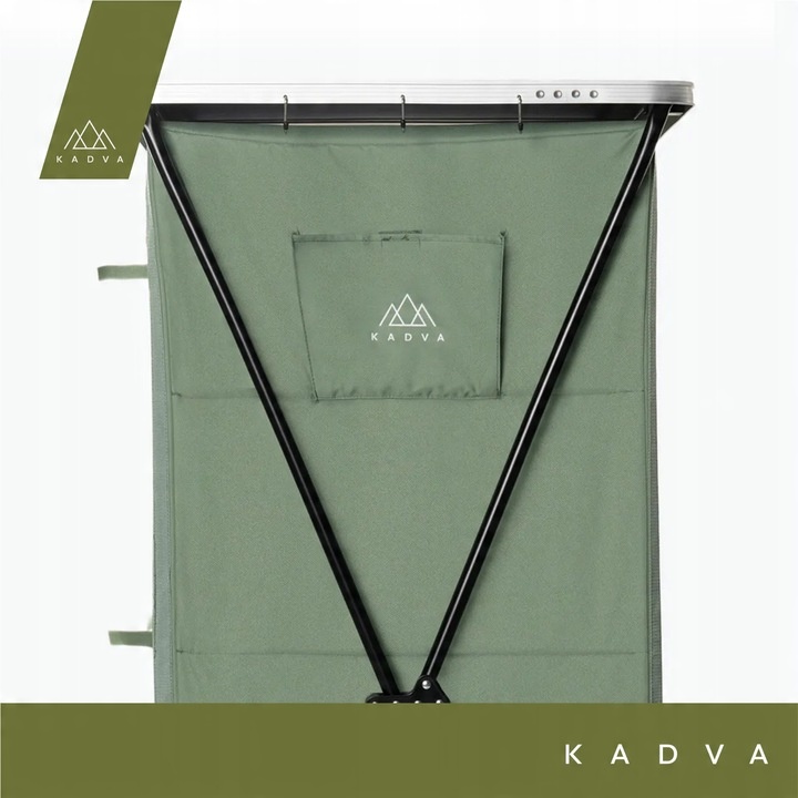 Szafka turystyczna KADVA CAMPshelf 24 zielony OS Aluminiowy blat