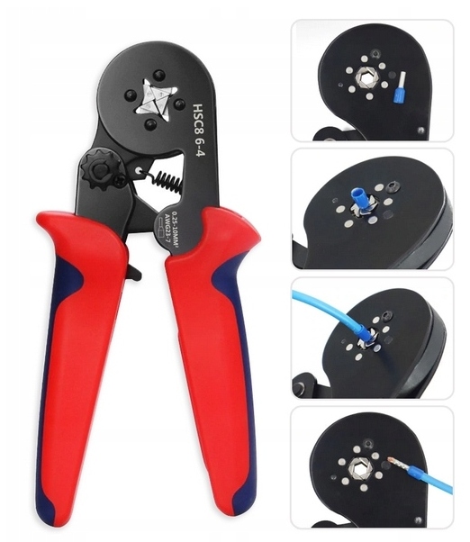 ZACISKARKA DO TULEJEK KONEKTORÓW PRZEWODÓW KABLI PRASKA - ZESTAW 1800 SZT