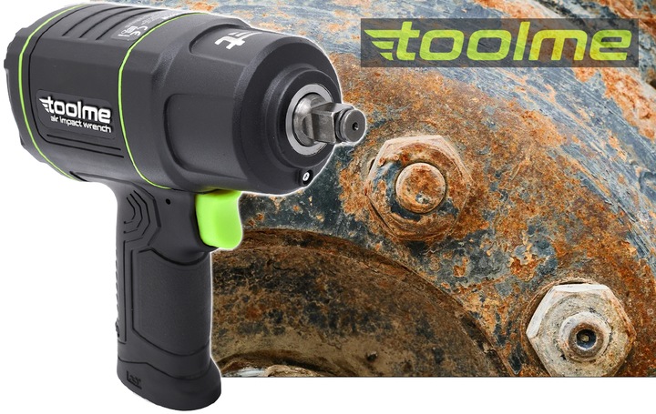 KLUCZ UDAROWY pneumatyczny KOMPOZYTOWY Z Udarem do KÓŁ 1850Nm Toolme TM080