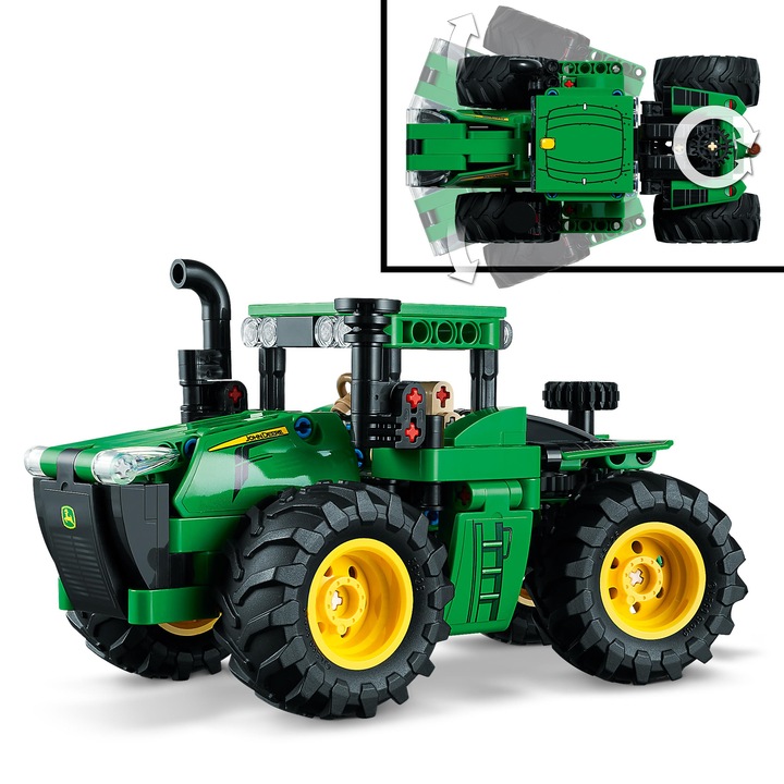 LEGO TECHNIC 42136 TRAKTOR JOHN DEERE 9620R 4WD ZESTAW KLOCKÓW 390 EL 8+
