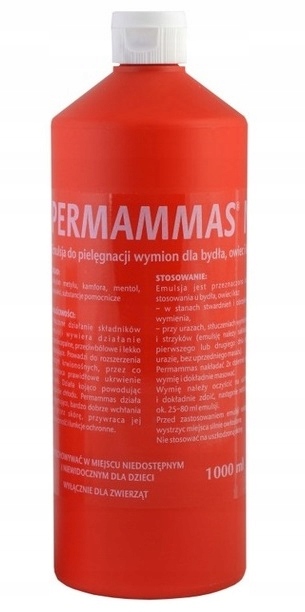 Vetoquinol Permammas 1L Emulsja do Wymion dla krów