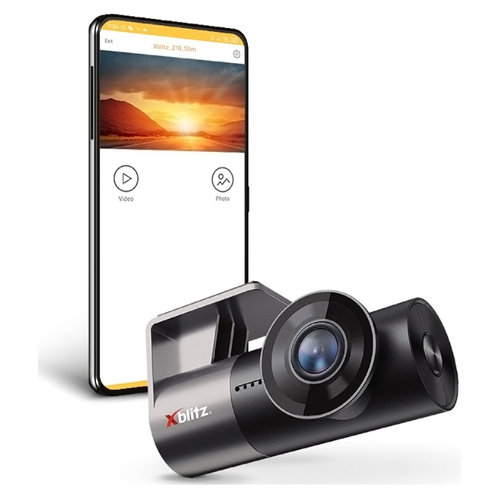 WIDEOREJESTRATOR DO AUTA SAMOCHODU XBLITZ Z10 SLIM DVR FULL HD WIFI KAMERA