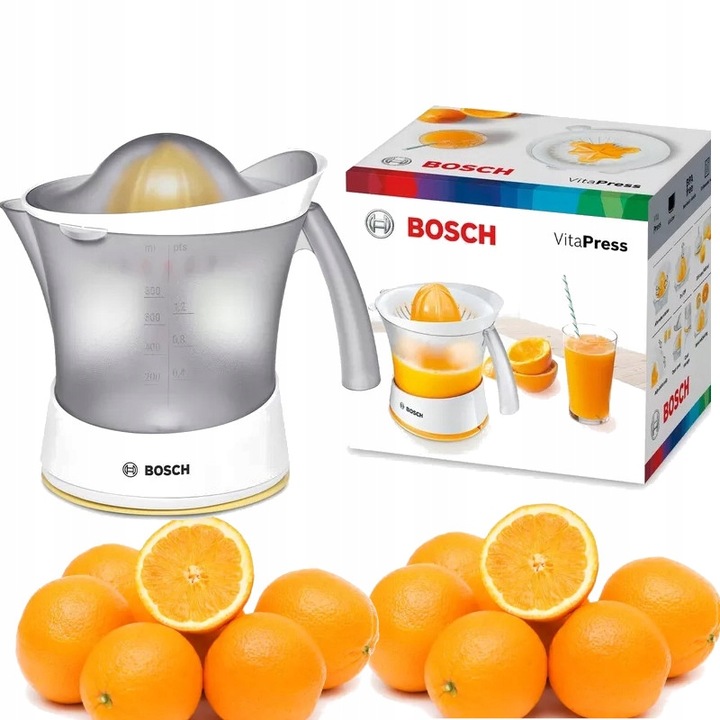 BOSCH WYCISKARKA DO CYTRUSÓW OWOCÓW MCP3500 25W Duży pojemnik na sok 800ml
