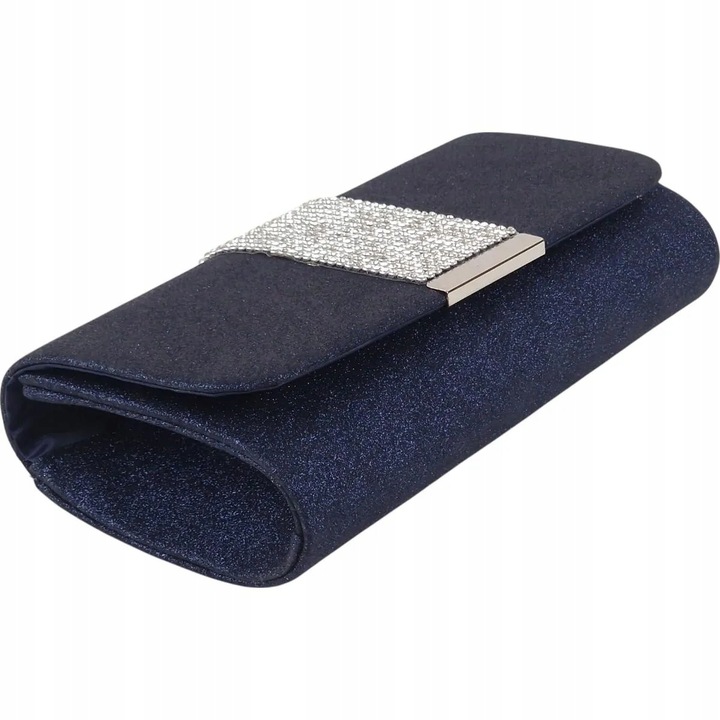 Torebka kopertówka wizytowa wieczorowa granatowa