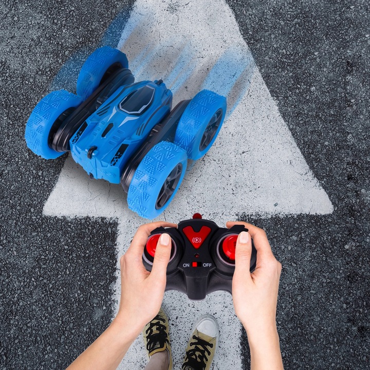 SAMOCHÓD TWISTER 360 ZDALNIE STEROWANY AKROBATA KASKADER AUTO LED PILOT RC