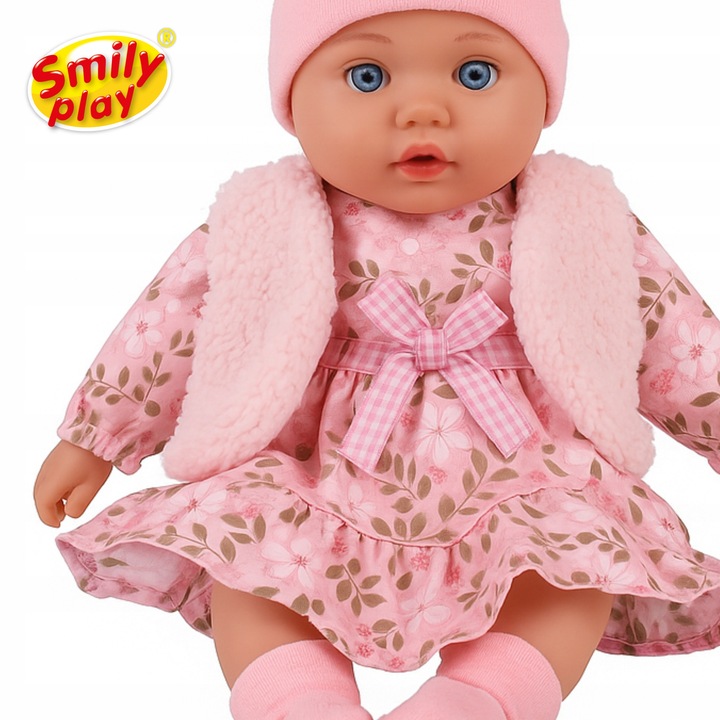 Lalka bobas córunia interaktywna edukacyjna miękka mówi śpiewa uczy 2l+