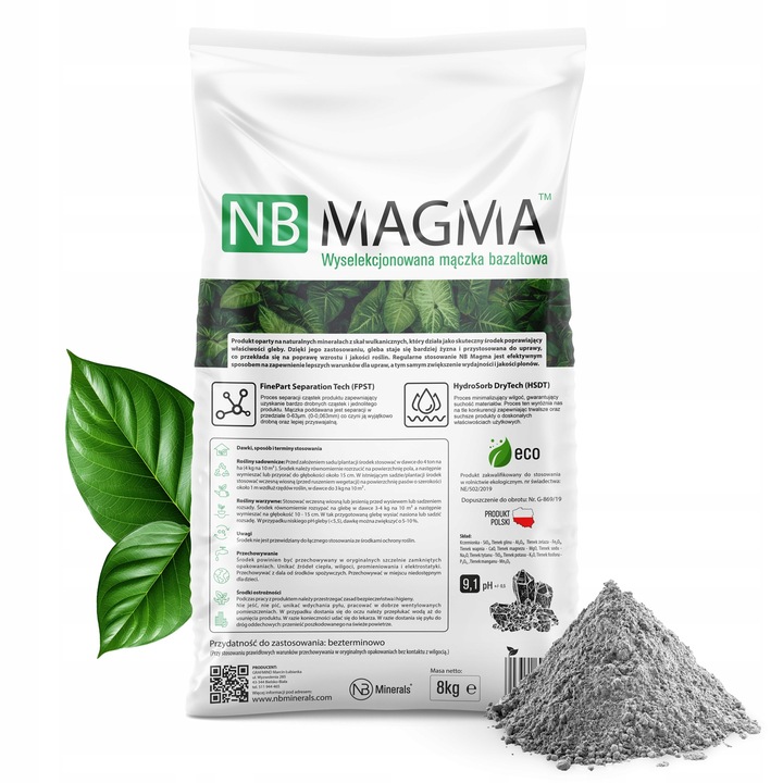 Wysokiej jakości mączka bazaltowa sucha pylista z certyfikatem 24kg