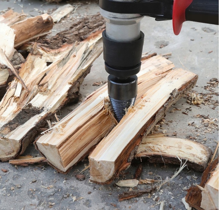 ŚWIDERY do rozłupywania drewna łupania wiertło ŁUPARKA stożek 32+42mm 2 szt