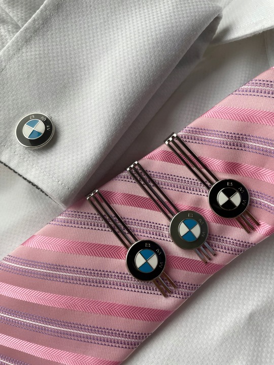 Spinki do koszuli EXC emblemat BMW w pudełku prezent