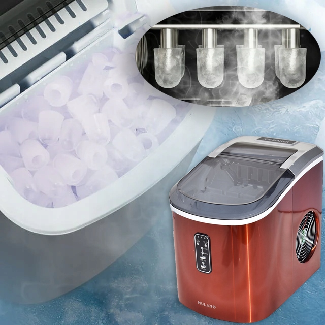 KOSTKARKA DO LODU ICE MAKER BULLET 15 KG POMARAŃCZOWA WYDAJNA MOCNA BAROWA