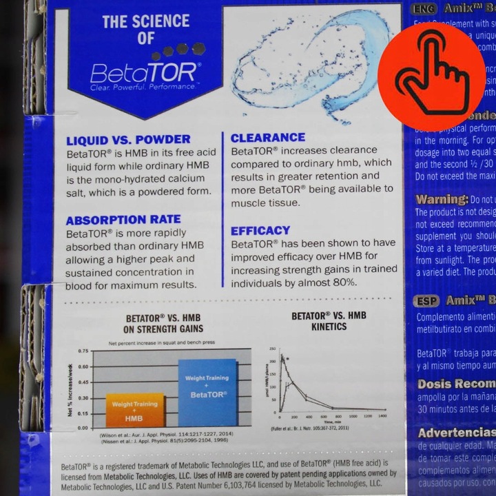 HMB SHOT w Płynie - Mocna Formuła 20 ampułek Amix