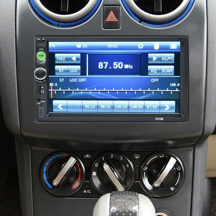 Radio samochodowe Bluetooth 2DIN + kamera cofania