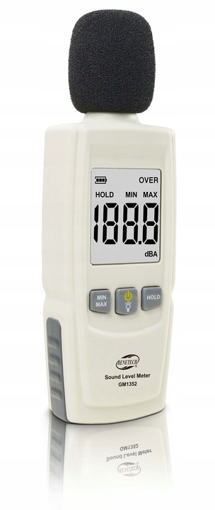 SONOMETR DECYBELOMIERZ CYFROWY MIERNIK NATĘŻENIA POZIOMU DŹWIĘKU HAŁASU LCD