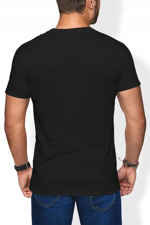 KOSZULKA MĘSKA TOMMY NEW YORK Z NADRUKIEM NAPISEM CZARNA T-SHIRT MĘSKI R. S