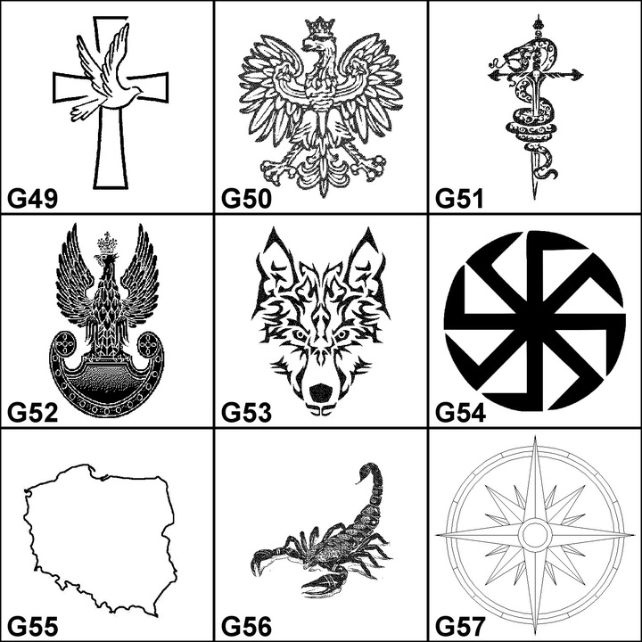 Nieśmiertelnik blacha 5 cm, 11g GRAWER SREBRO